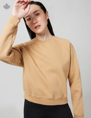 Chandail molletonné Crop - Uni