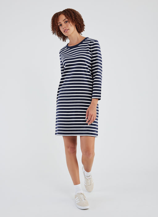 Robe-dress-newport-pearl-black-stripe