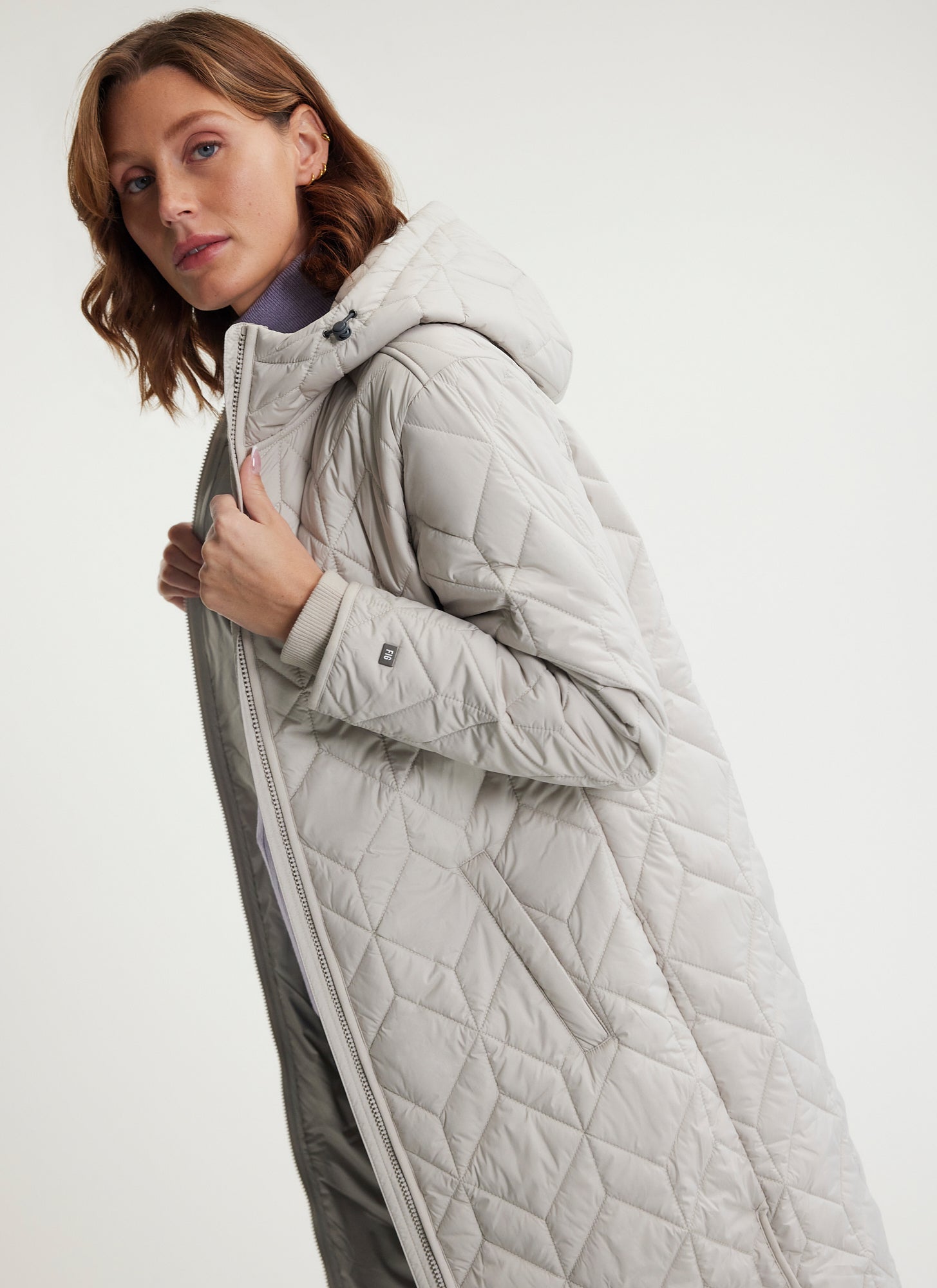 Manteau long à capuchon JUNO