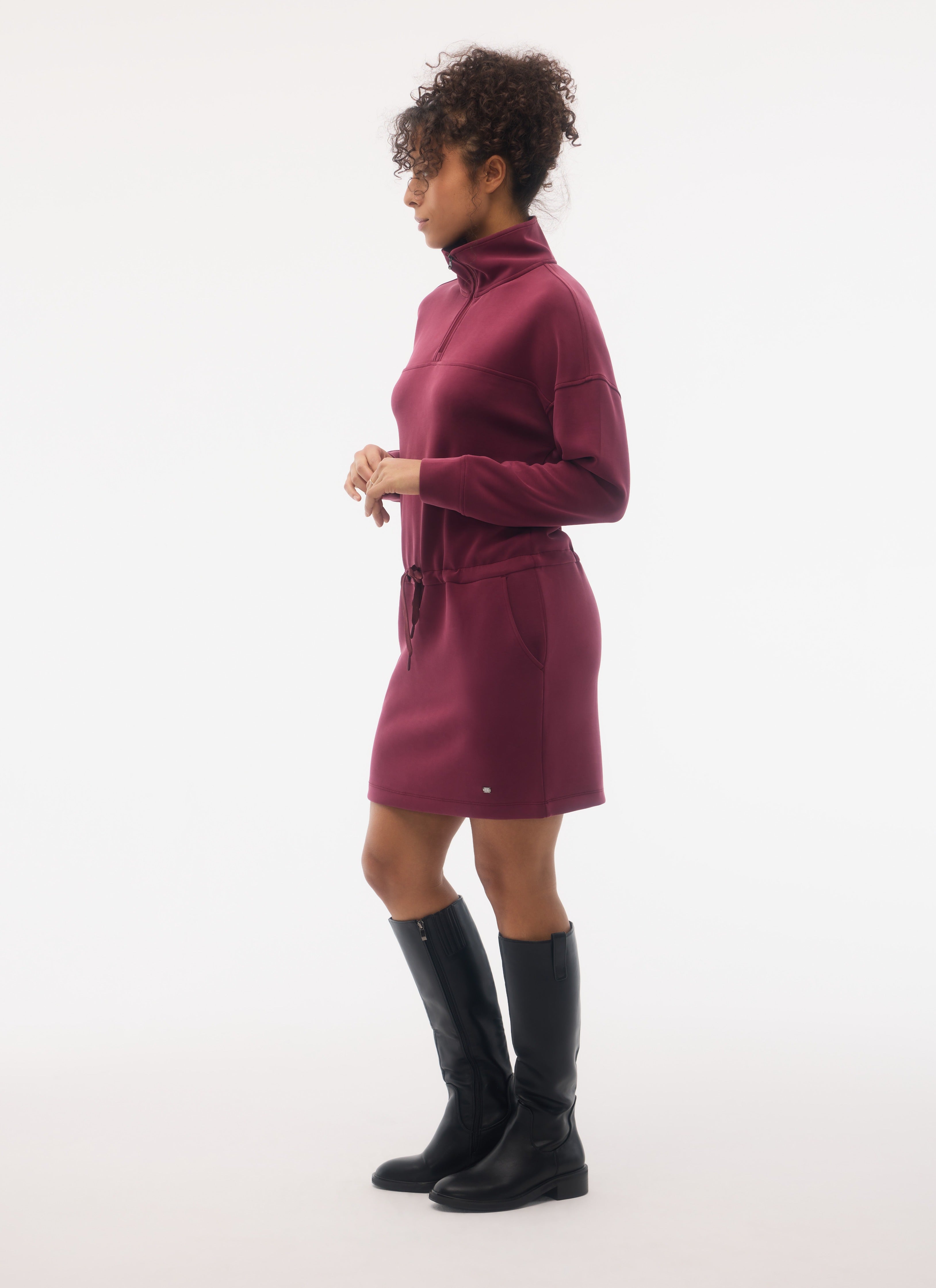 AURORA 1/2 zip dress