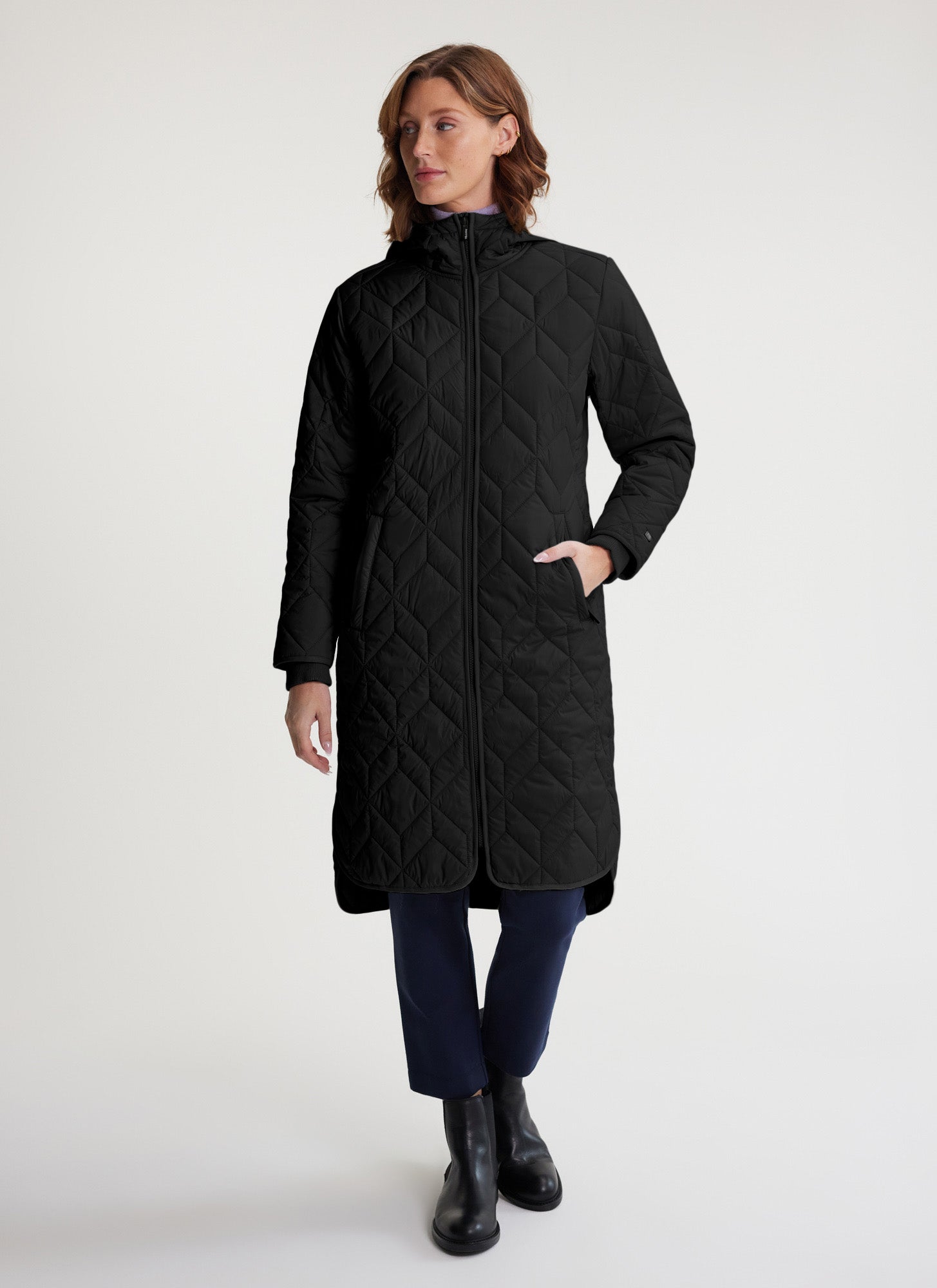 Manteau long à capuchon JUNO