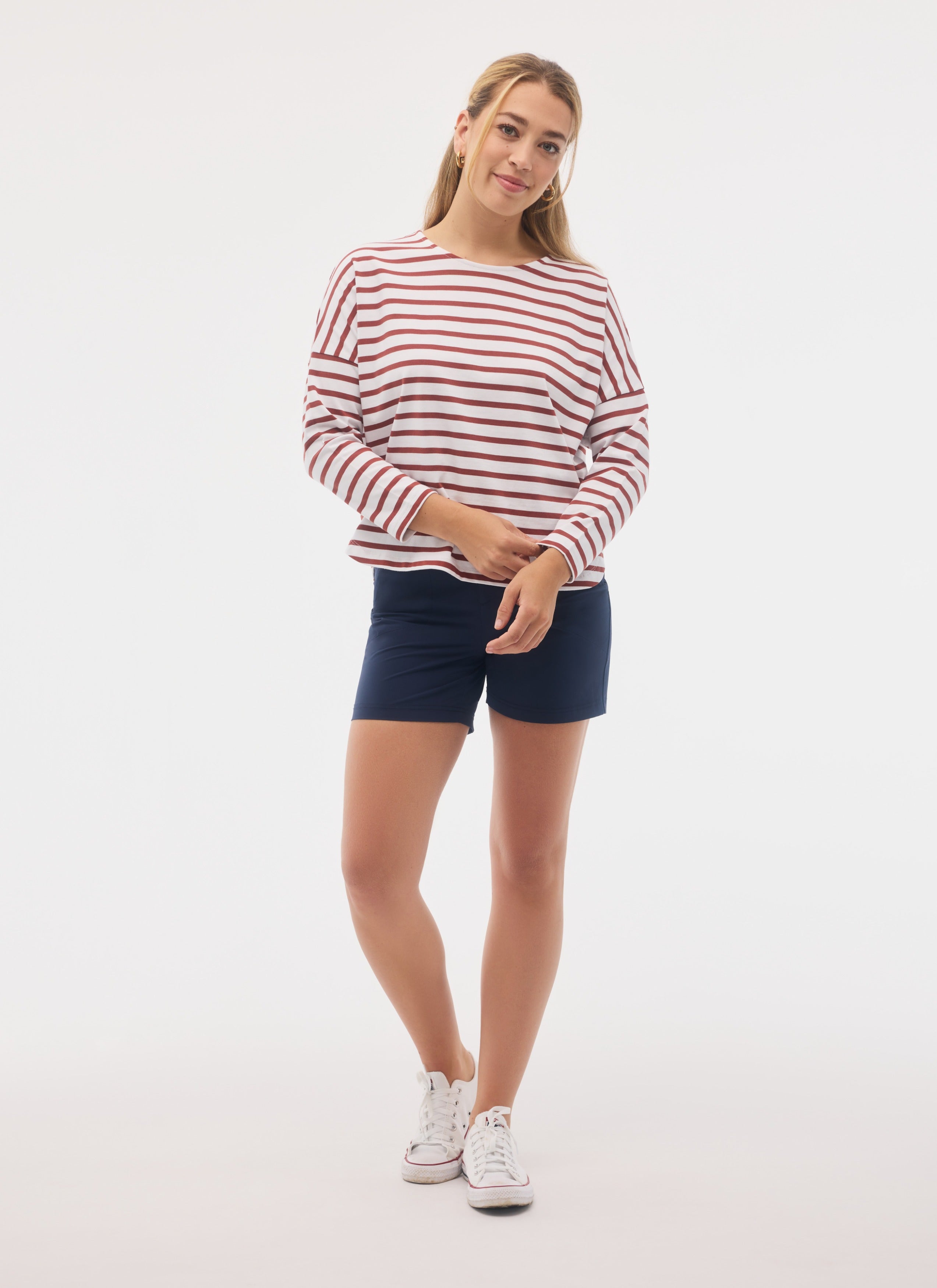 NEWPORT 7/8 Sleeves Breton Top