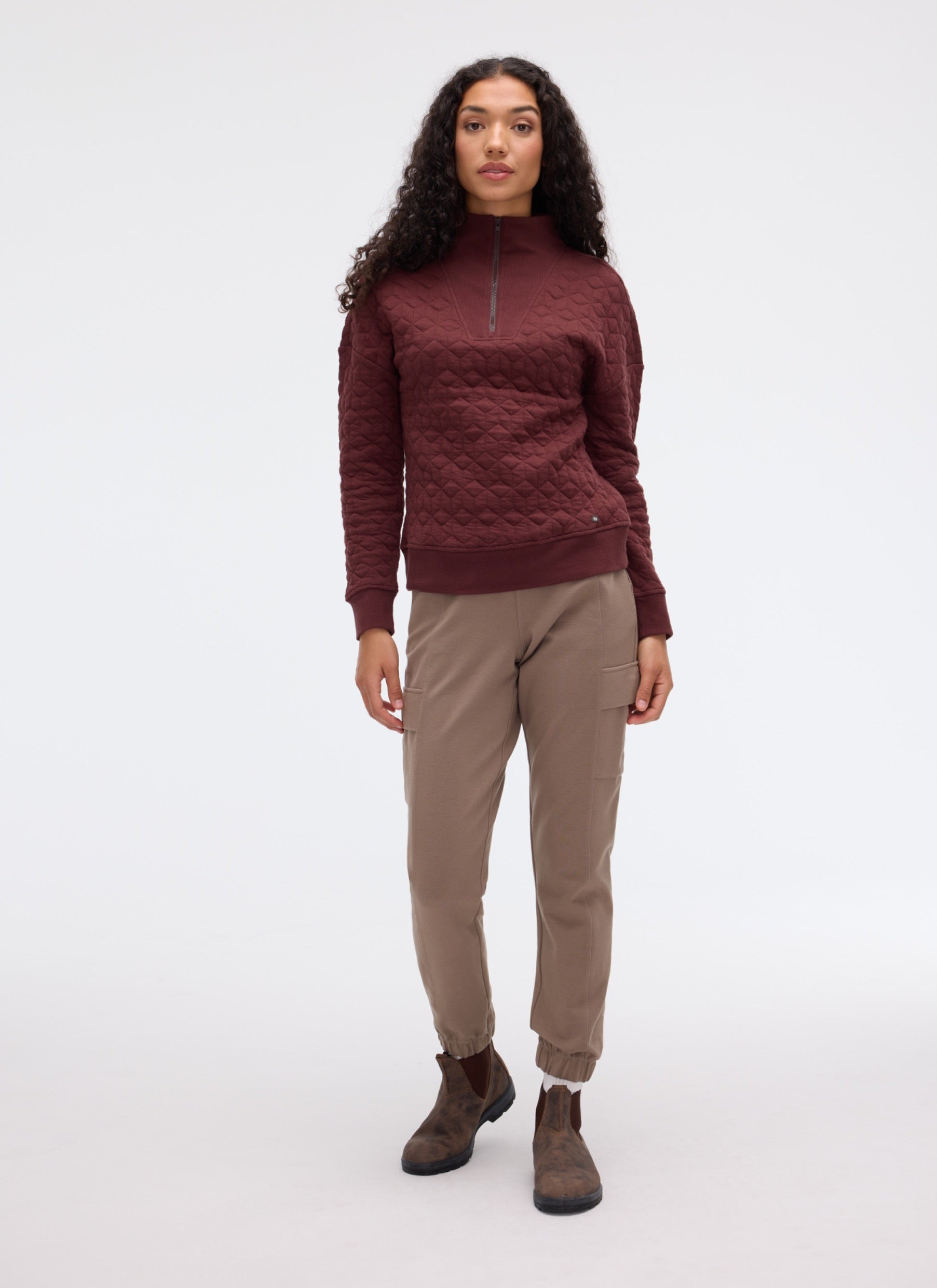 ASTRID Half-Zip Neck Sweatshirt