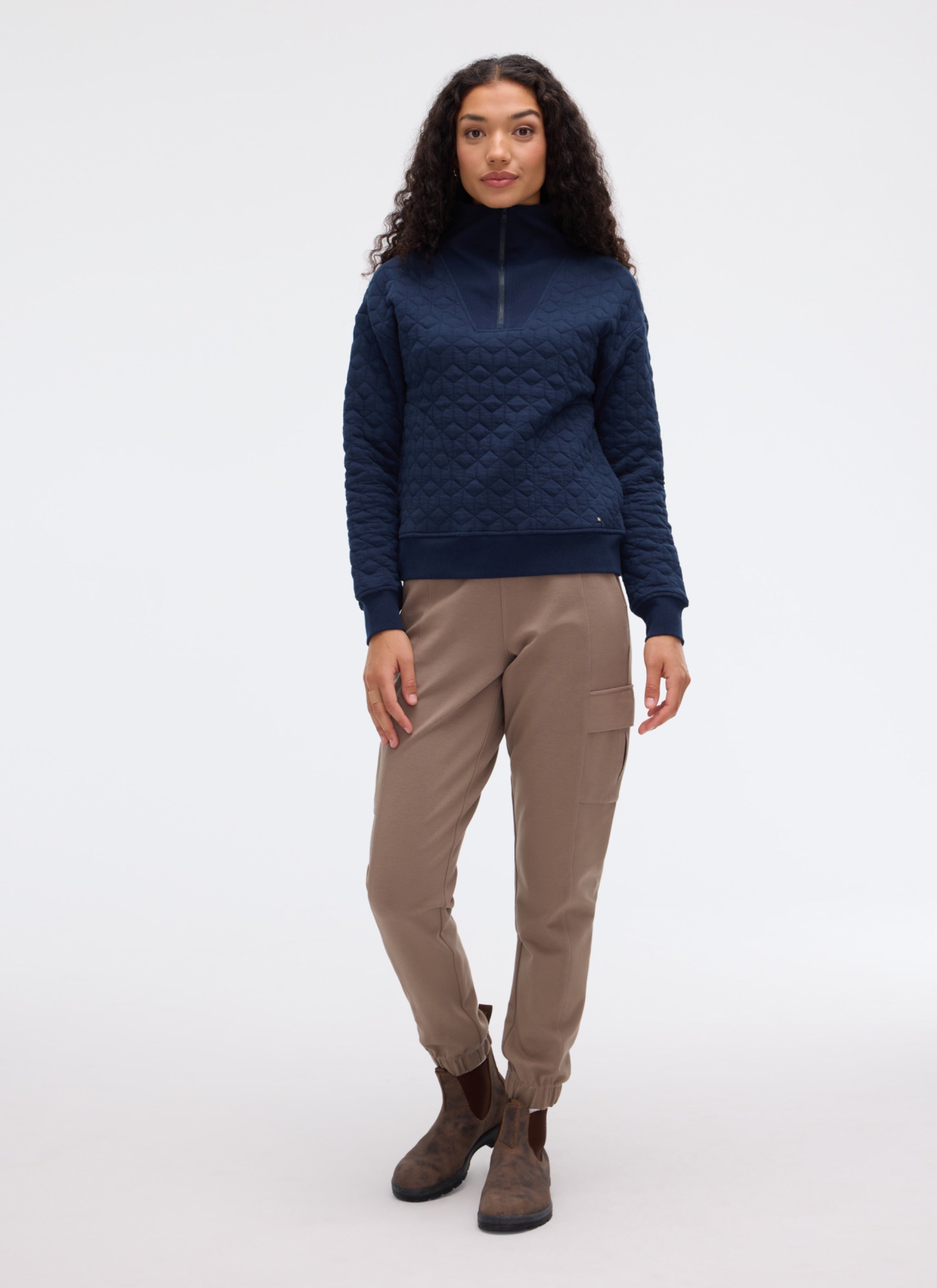 ASTRID Half-Zip Neck Sweatshirt
