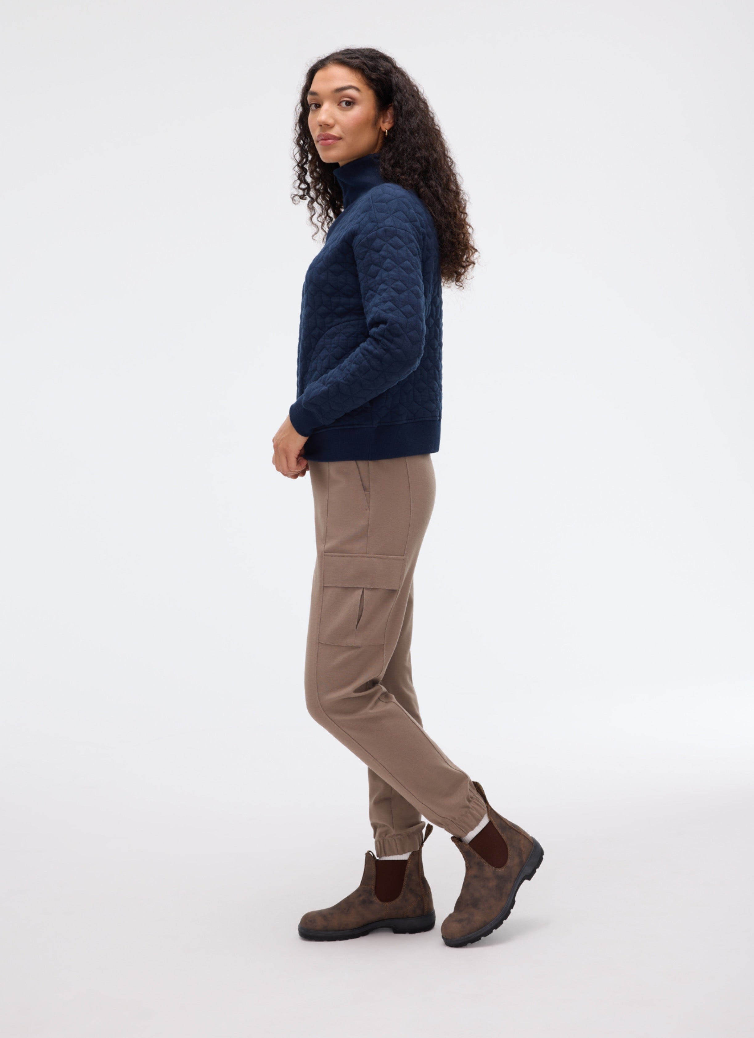 ASTRID Half-Zip Neck Sweatshirt
